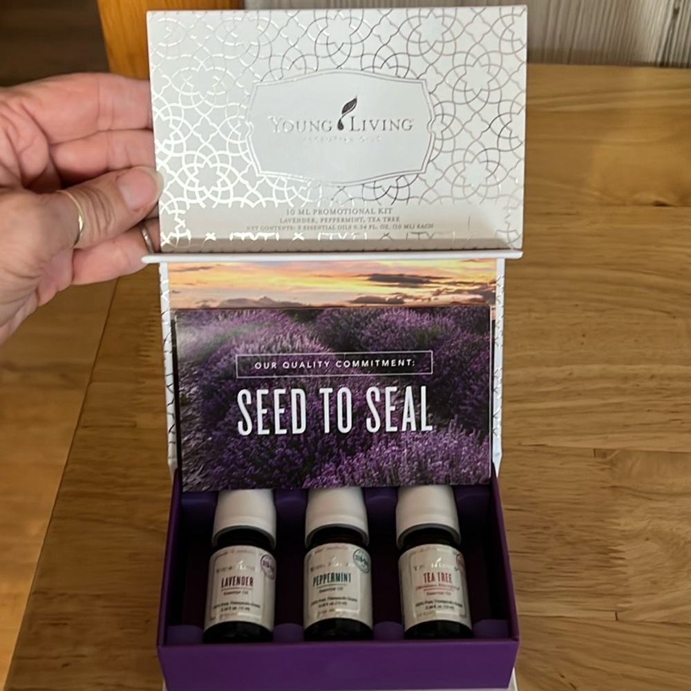 Young Living Essential Oils Trio in Purple Box